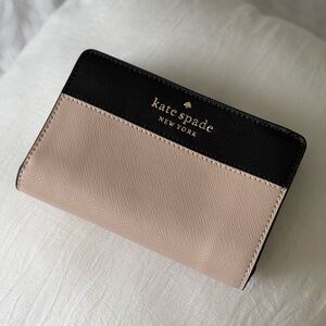 Kate Spade Nude/Black Bifold Wallet